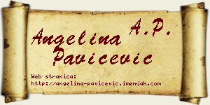 Angelina Pavičević vizit kartica